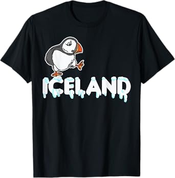 Iceland Puffin Funny Bird Animals Lover T-Shirt