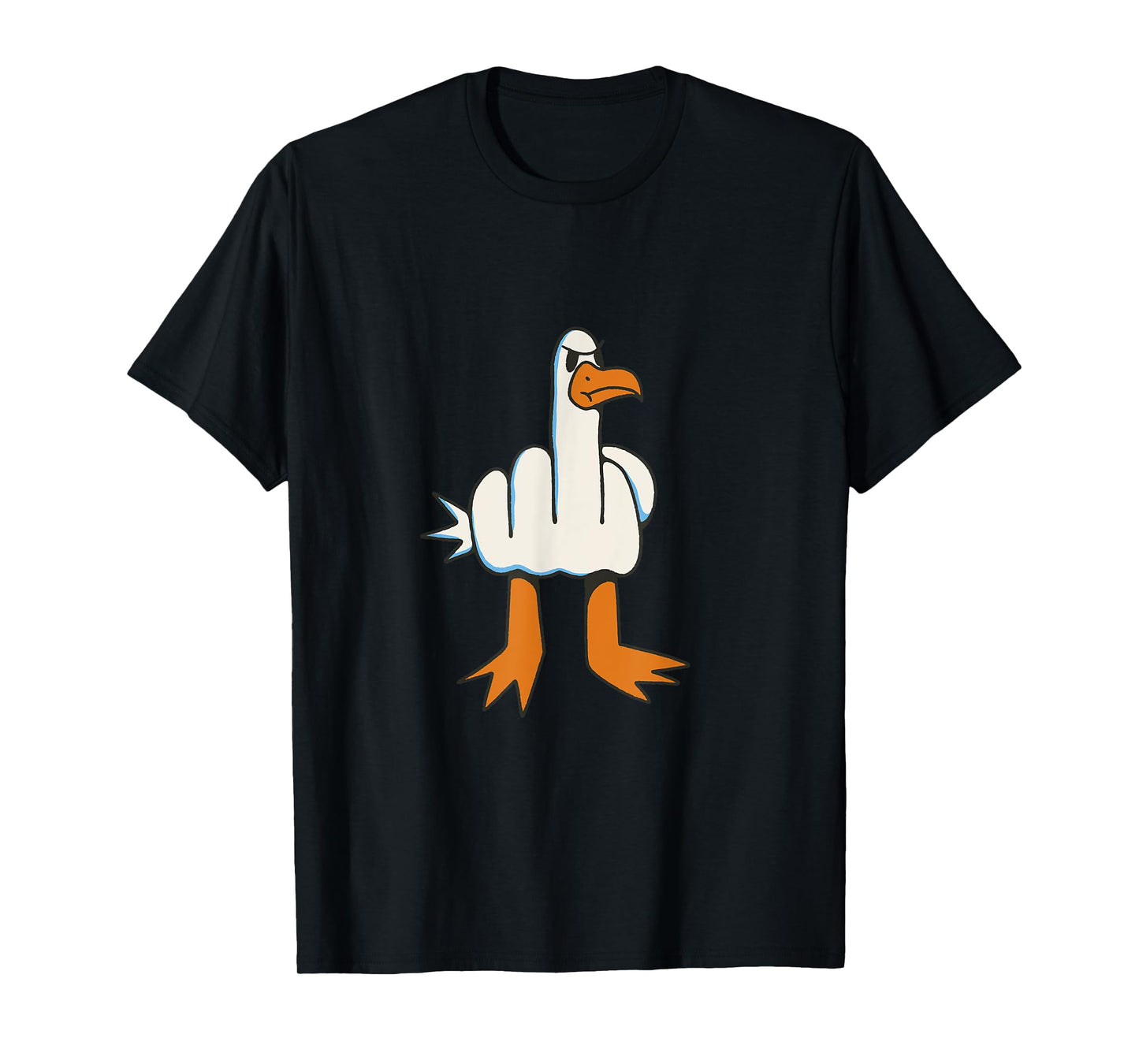 Bird giving the bird with the middle finger T-Shirt