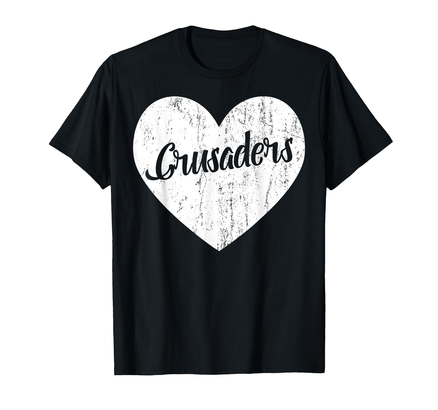 Crusaders School Sports Fan Team Spirit Mascot Heart Gift T-Shirt
