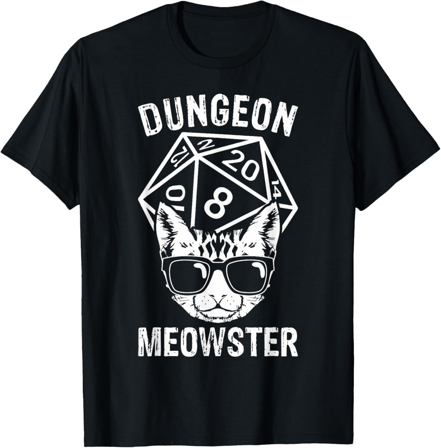 "Dungeon Meowster" Funny Cat Game Lover T-Shirt