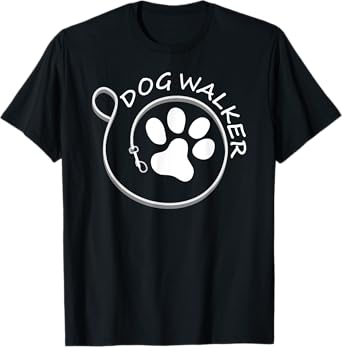 Pet Sitters International Boys Dog Walker X-Small Black Crew Neck T-Shirt