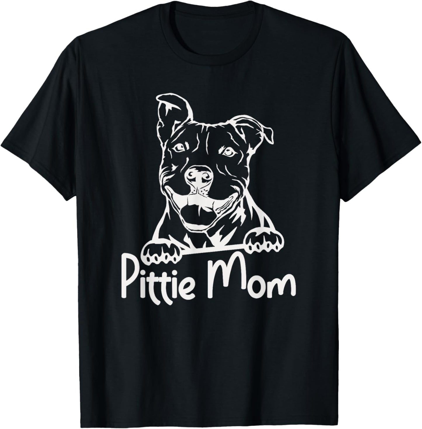 Pittie Mom Pitbull Dog Owner Mother Pitbull Lover Women T-Shirt