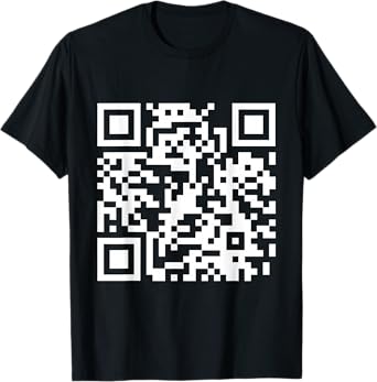 QR Scan Code Adult Sarcasm Humor F.ck You (White) T-Shirt