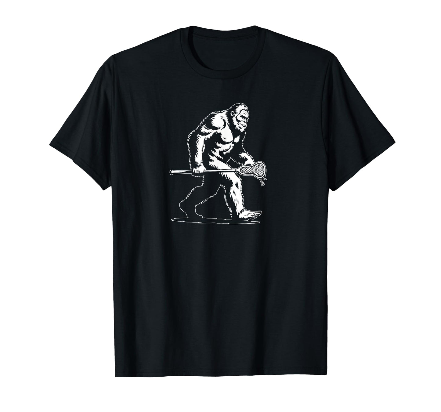 Sasquatch Lax Bigfoot Lacrosse Stick Vintage 80s T-Shirt
