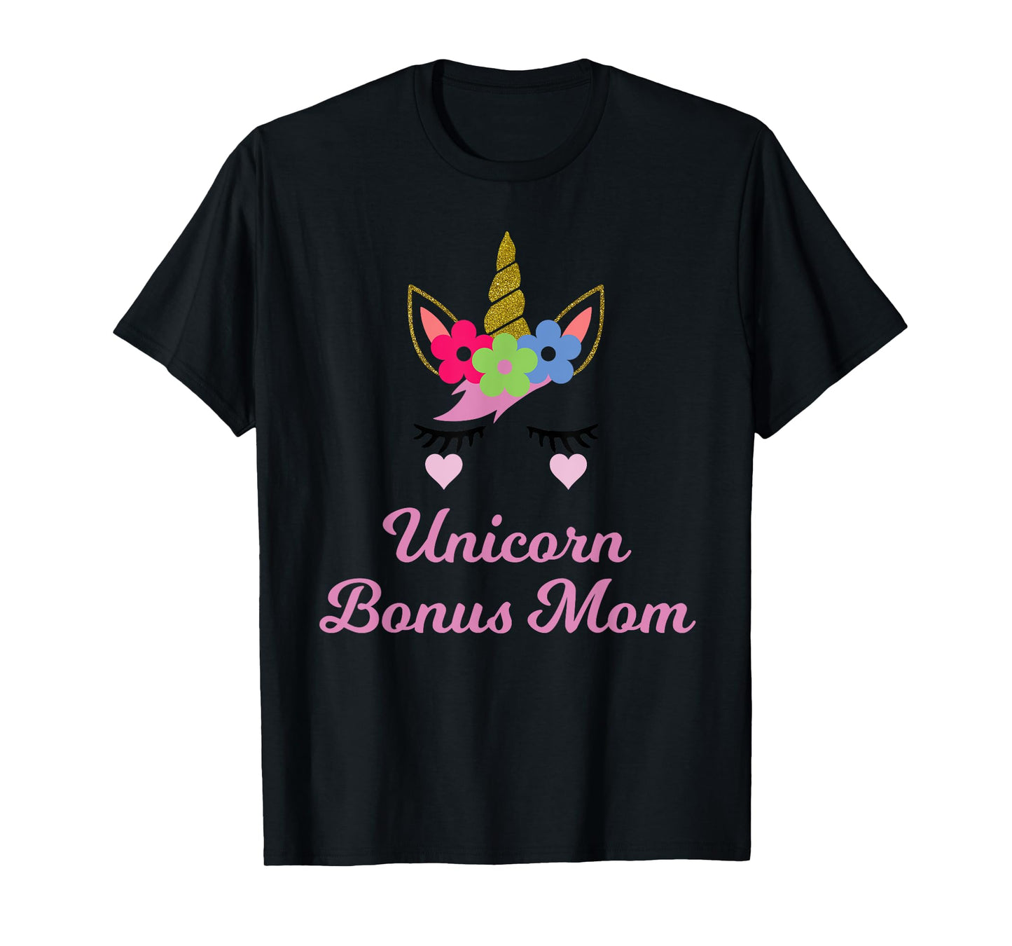 Unicorn Bonus Mom T-Shirt, Unicorn Gift, Girl Birthday Party T-Shirt