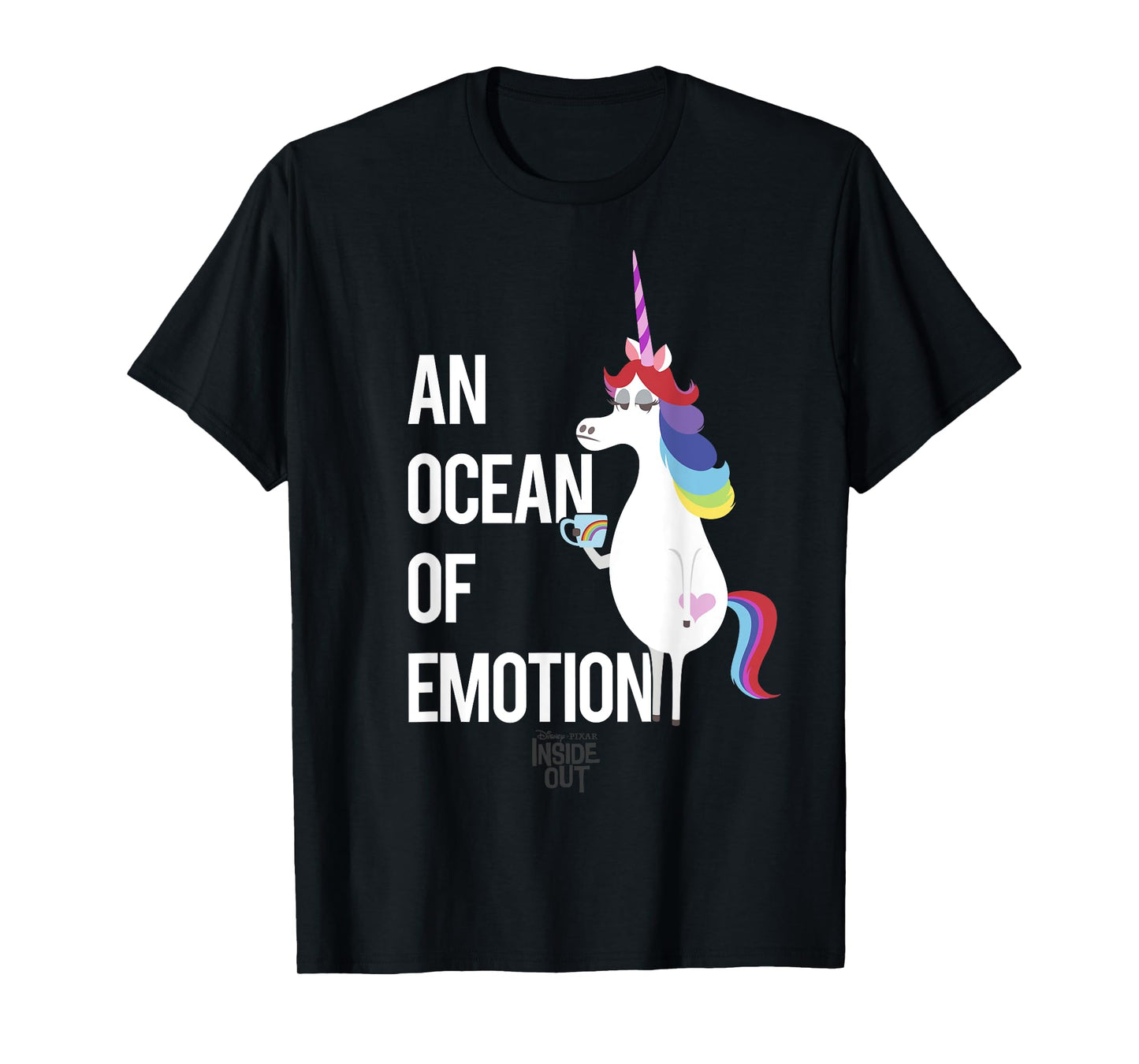 Disney Pixar Inside Out Unicorn An Ocean Of Emotion Logo T-Shirt