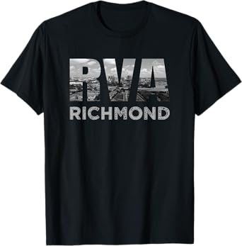 RVA Richmond Skyline Commonwealth Virginia Local Souvenir T-Shirt
