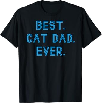 Mens Men's Cat Dad T-Shirt Gift T-Shirt