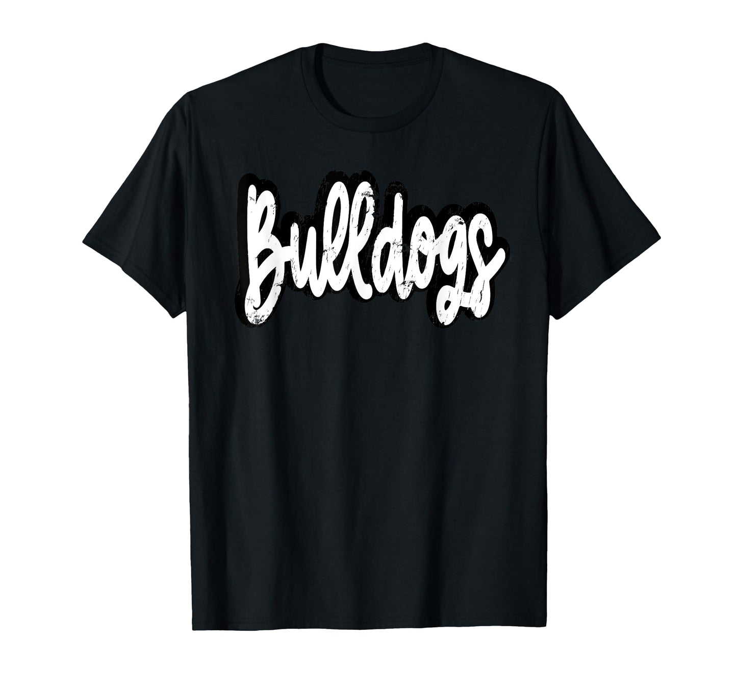 Bulldogs Mascot Retro Back to School Team Spirit T-Shirt