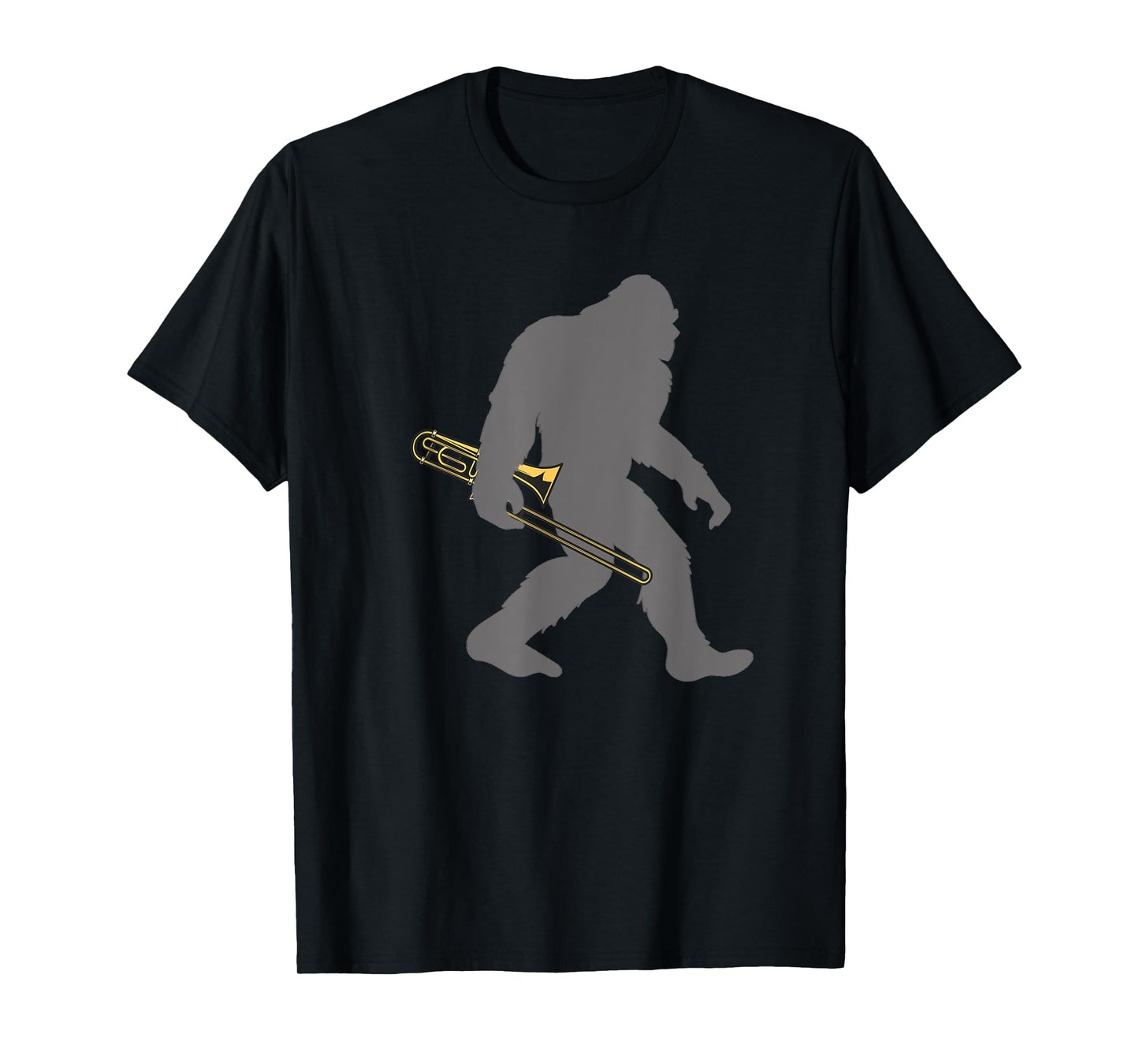 Funny Trombonist Bigfoot musician with Trombone T-Shirt