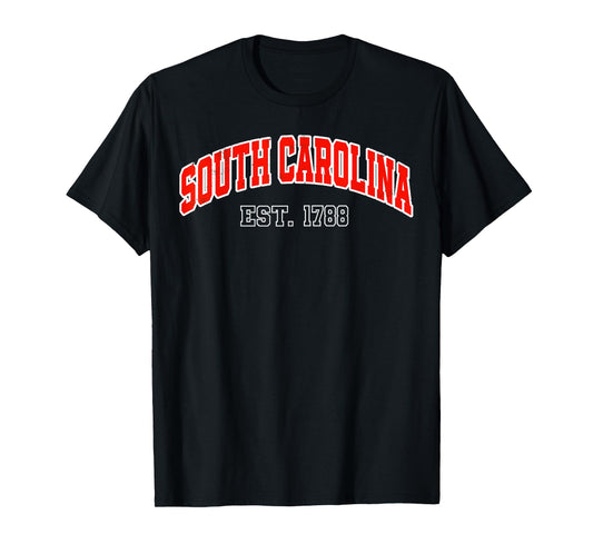 Retro South Carolina State Souvenir SC Vintage Sport Varsity T-Shirt