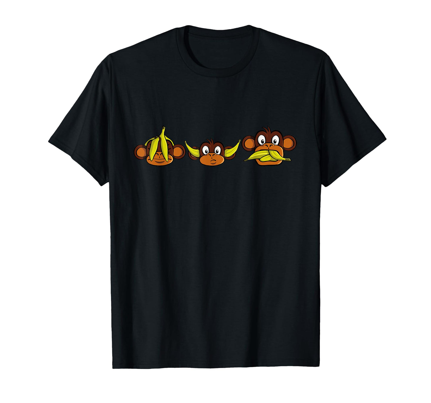 Three Wise Monkeys, See No Evil, Hear No Evil, Say No Evil T-Shirt