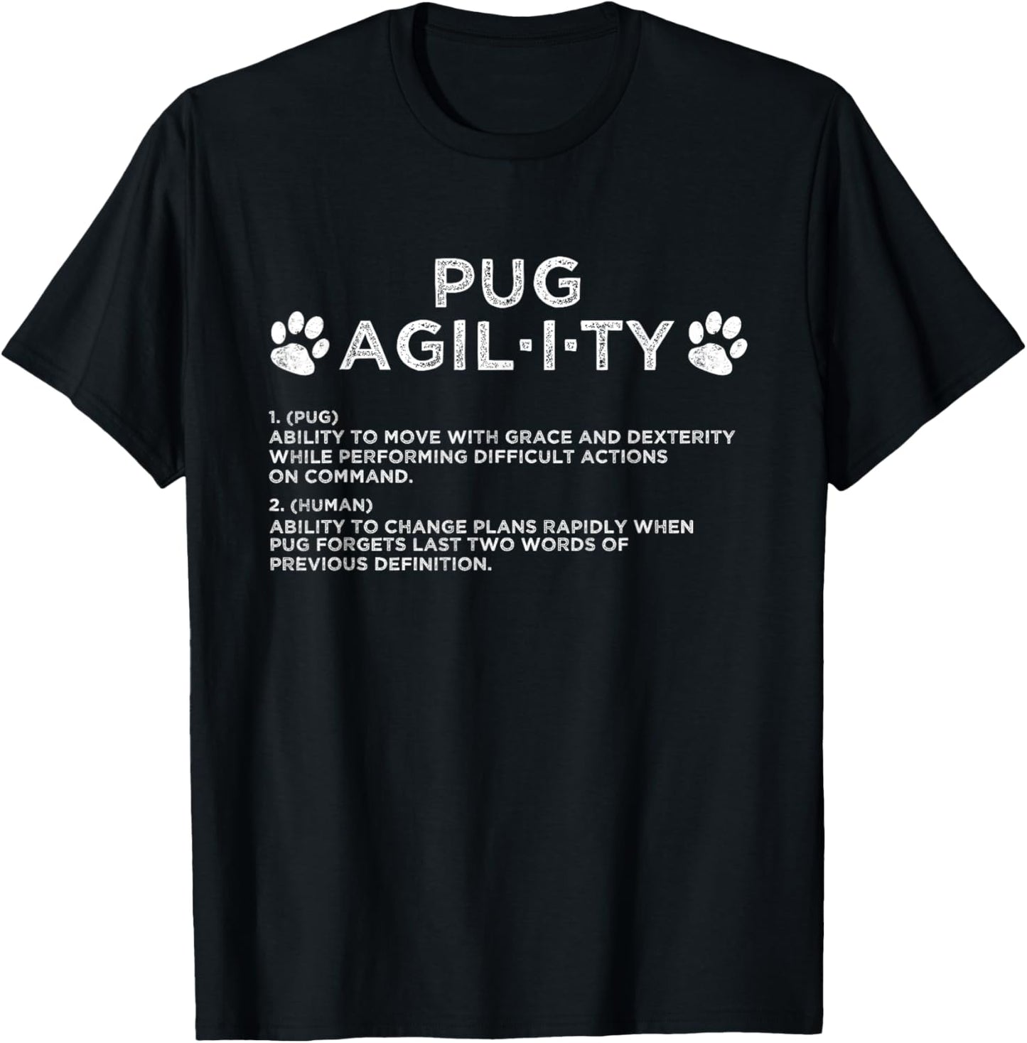 Funny Pug Dog Agility Training T-Shirt