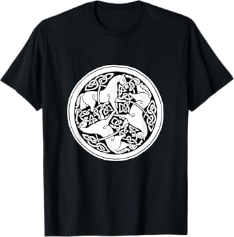 Celtic Art - Horse Pattern - Book of Kells T-Shirt