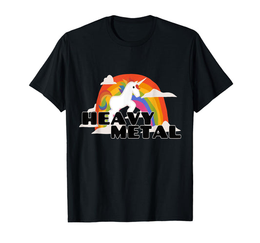 Heavy Metal Cute Unicorn T-Shirt