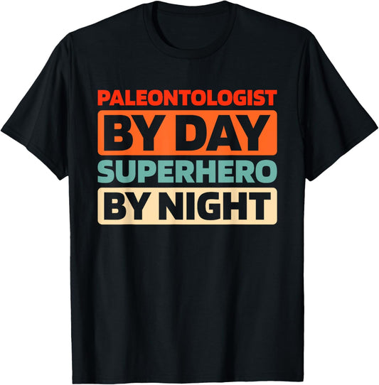 Retro Fossil Expert Dinosaur Study - Vintage Paleontologist T-Shirt