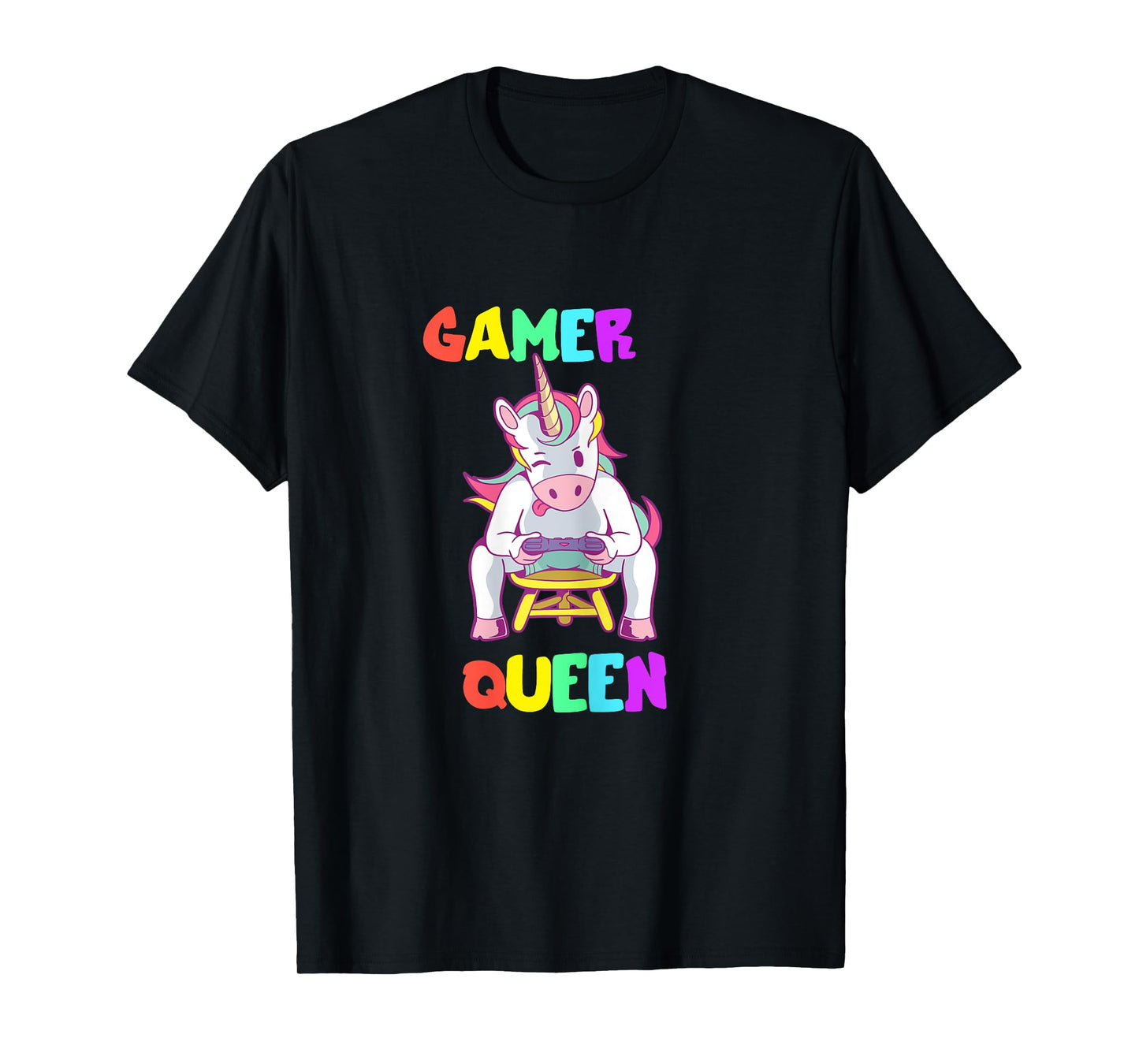 Gamer Queen Gamer Queen Unicorn Gamer Cute Gaming T-Shirt