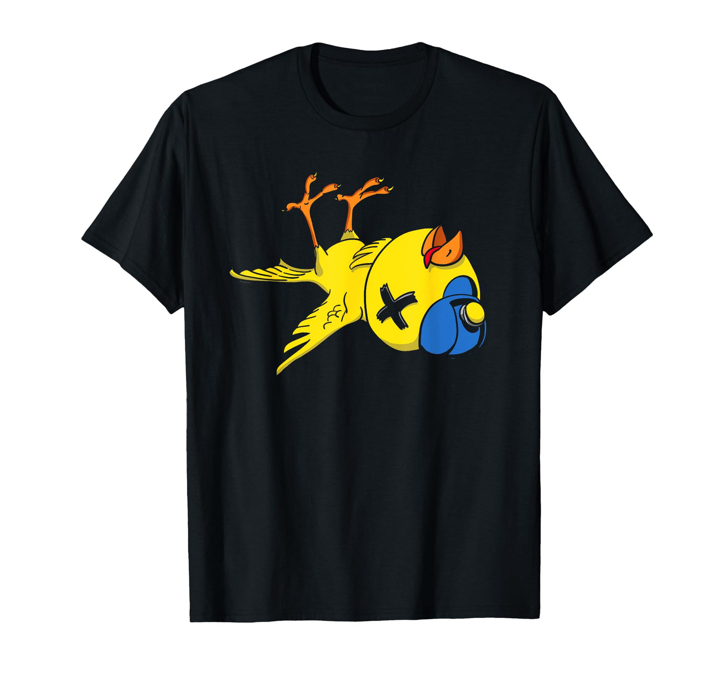 Canary in a Coal Mine Funny Bird & Miner Hard Hat T-Shirt