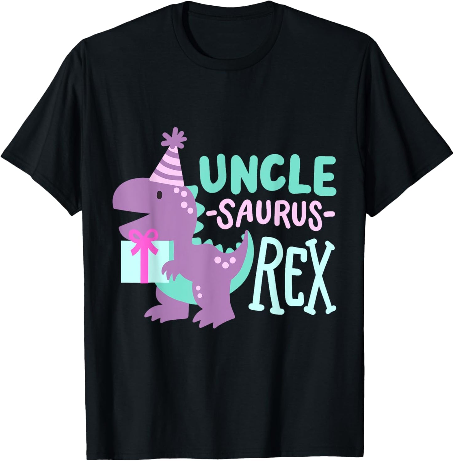 Dinosaur Birthday Uncle Saurus T Rex Family Matching Party T-Shirt