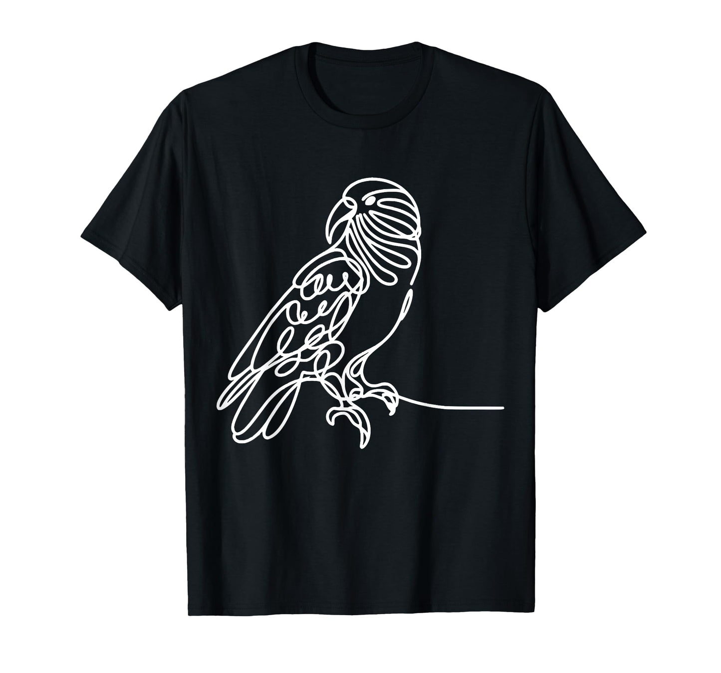 Line Art Bird & Ornithologist Kea T-Shirt