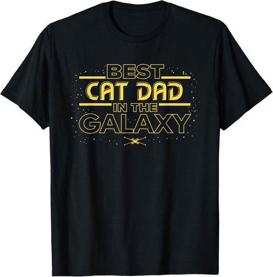 Star Wars Best Cat Dad in the Galaxy Birthday Father’s Day T-Shirt