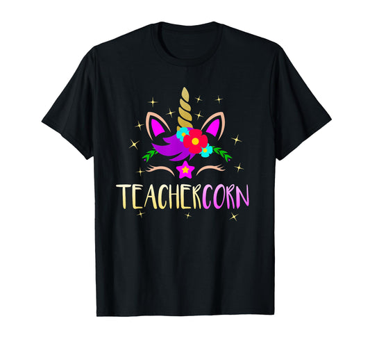 Teachercorn Funny Unicorn Teacher Gift T-Shirt