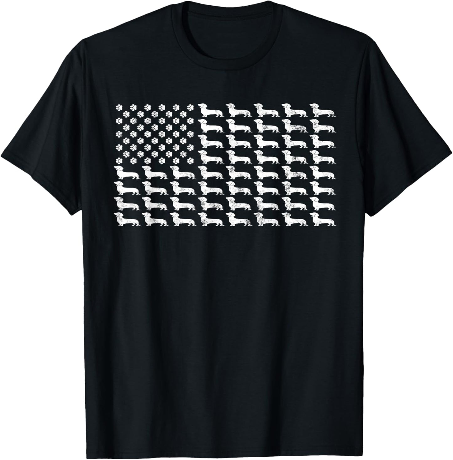 American Flag Dachshund Patriotic Dog Dad Mom 4th Of July T-Shirt