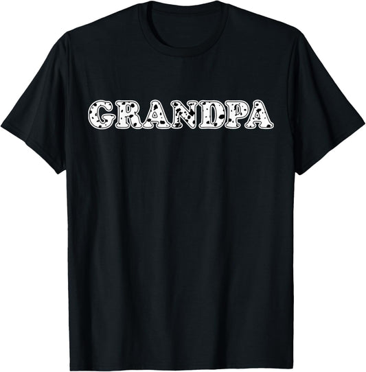 Dalmatian Grandpa Dalmatian Spots Print Matching Birthday T-Shirt