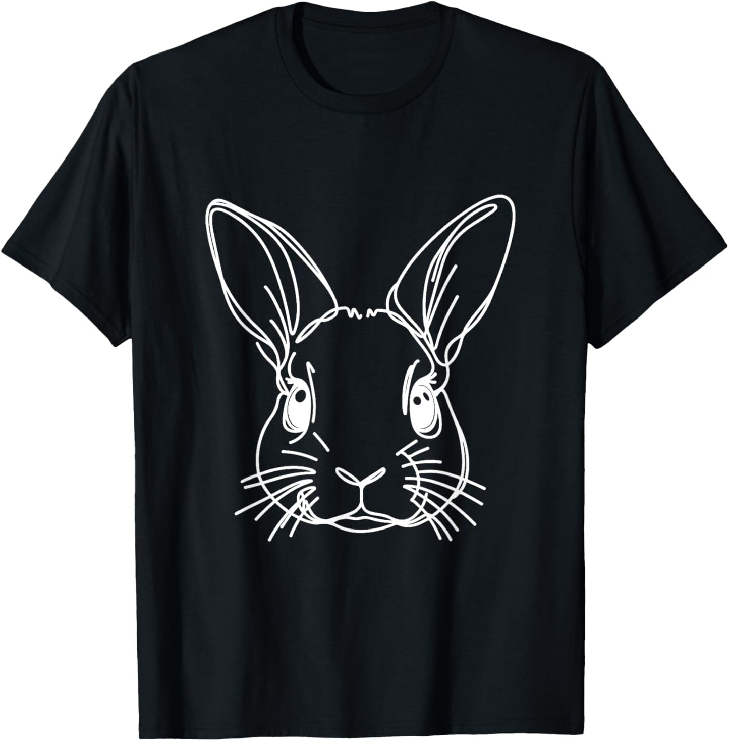 Line Art Dad Mom Rabbit - Mini Rex T-Shirt