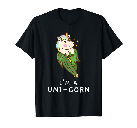 Funny Unicorn Corn Pajamas Girls Tshirt Kids Farmer Gifts T-Shirt