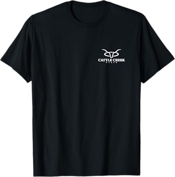 Cattle Creek Original White Logo Graphic T-Shirt