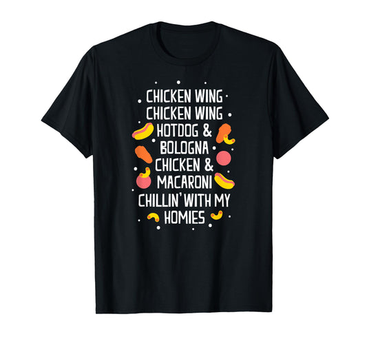 Chicken Hot Dog Bologna Macaroni Men Women Kids T-Shirt