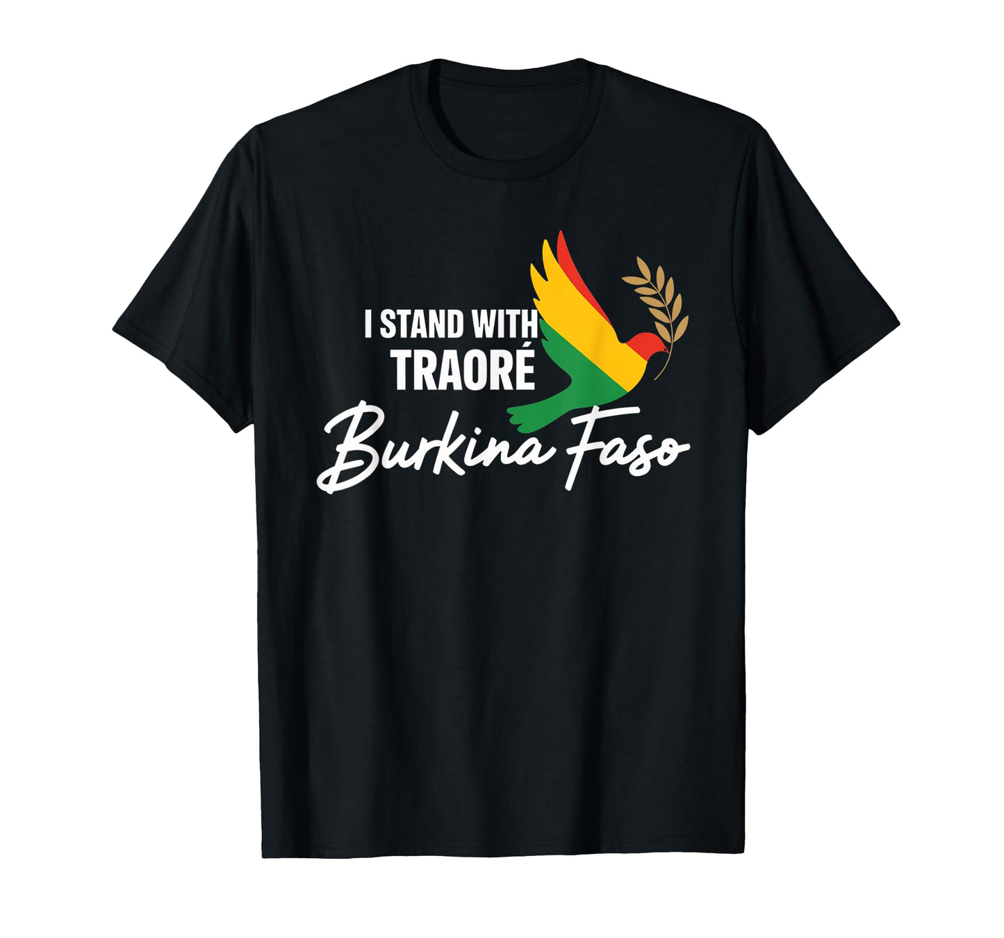 I Stand With Burkina Faso-Ibrahim Traoré Retro Bird T-Shirt