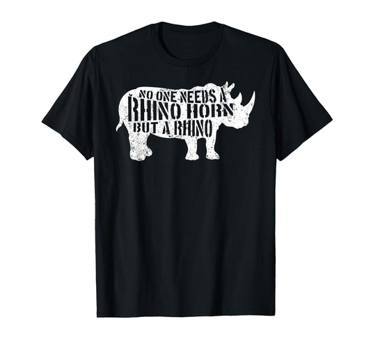 Rhino Horn Rhinoceros Animal Wildlife Lover Safari Africa T-Shirt
