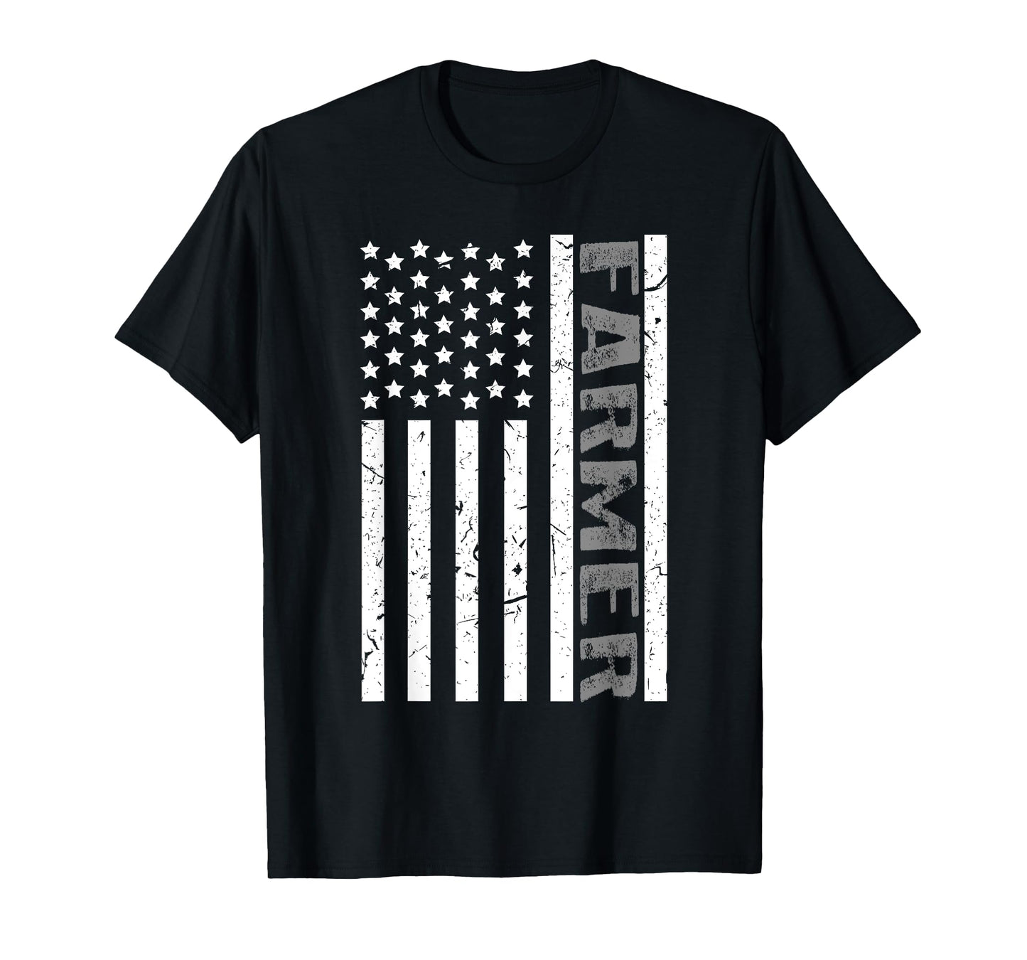 4th Of July Farmer American Farm Cow Tractor Flag Patriotism Women Kids Men T-Shirt