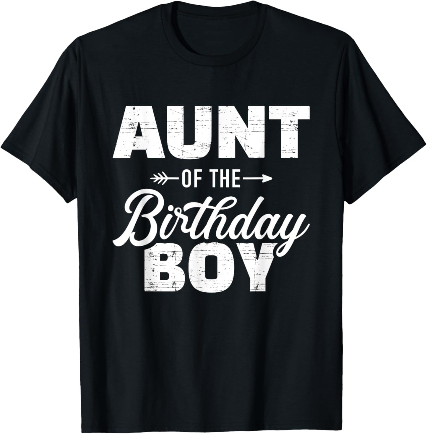 Aunt of the birthday boy son matching family T-Shirt