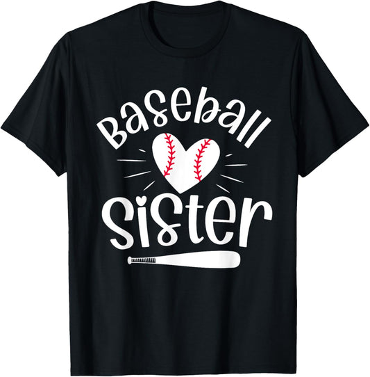 Baseball Sister Funny for Baseball Sisters Fans T-Shirt