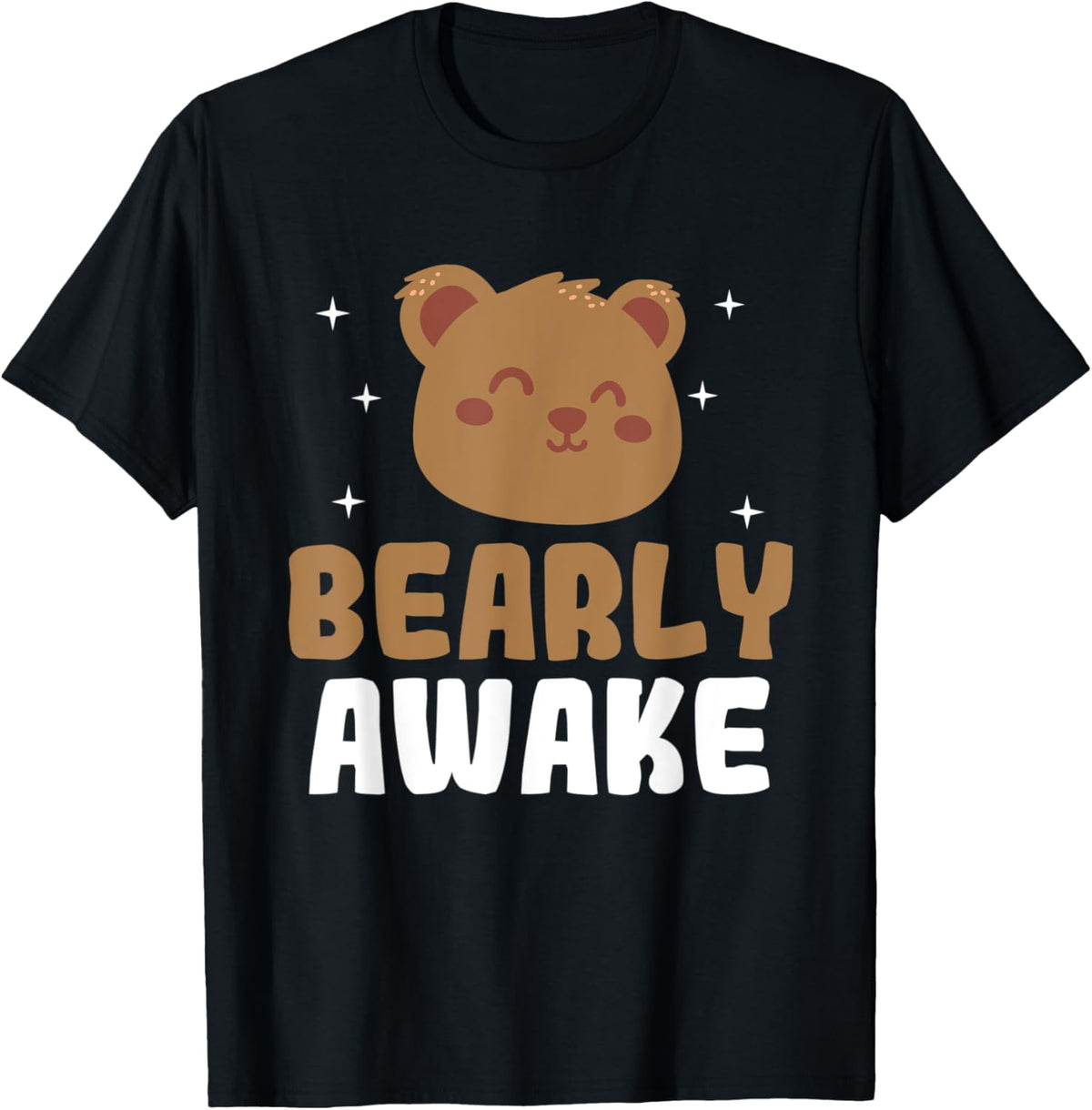 Barely Awake Cute Bear Pun T-Shirt