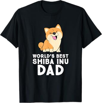 World's Best Shiba Inu Dad Dog Shiba Dad T-Shirt