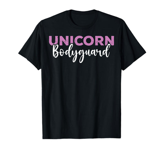 Costume Dad Funny Unicorn Bodyguard Unicorn Security Men T-Shirt