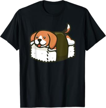 Beagle Nigiri Sushi Seaweed Dog T-Shirt