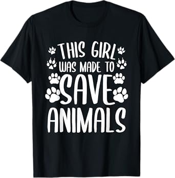 Funny Veterinarian Design For Girls Women Vet Tech Assistant T-Shirt