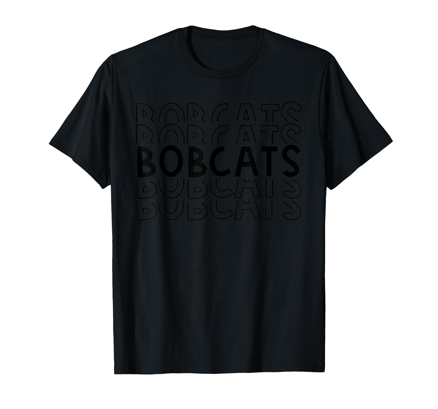 Bobcats School Sports Team Mascot Town Go College Athlete T-Shirt