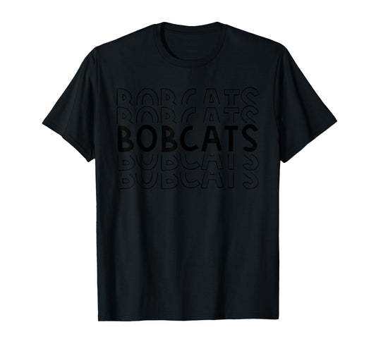 Bobcats School Sports Team Mascot Town Go College Athlete T-Shirt