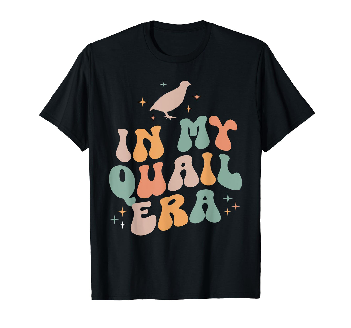 In My Quail Era Quail Chicken Bird Vintage Retro T-Shirt