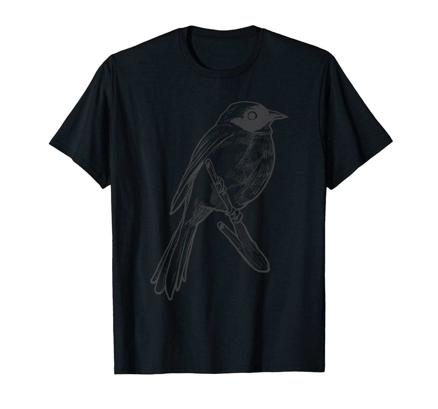 Vintage Birder Graphic Retro Chickadee Bird T-Shirt