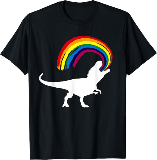 Dinosaur Rainbow Shirt T-Rex Dino Funny Tee Gift T-Shirt