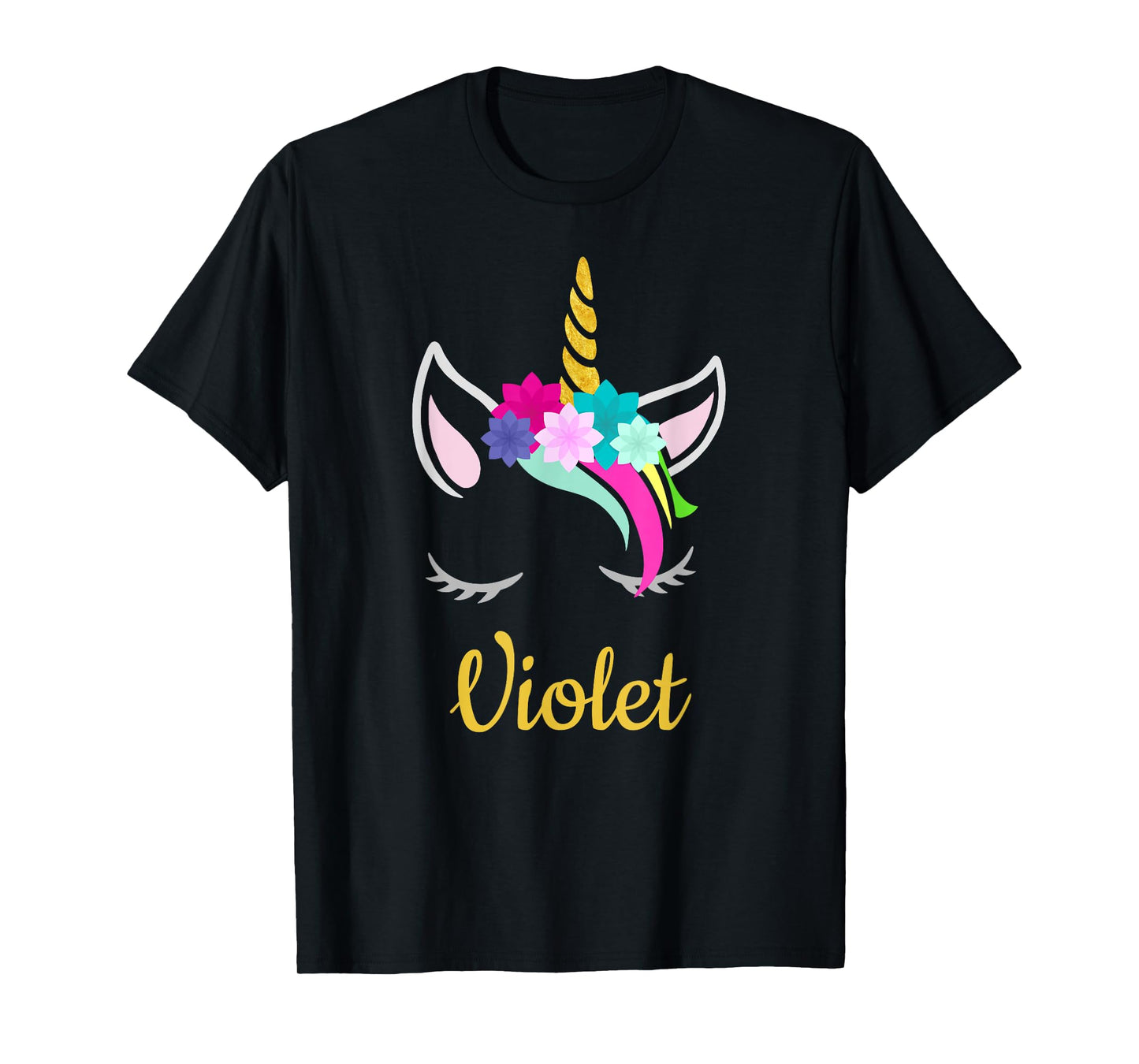 Violet Unicorn Name Shirt for Violet T-Shirt