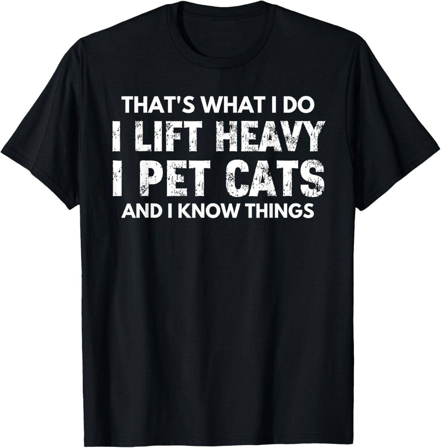 Funny Weightlifting Cat Lover Powerlifting Workout Gym T-Shirt