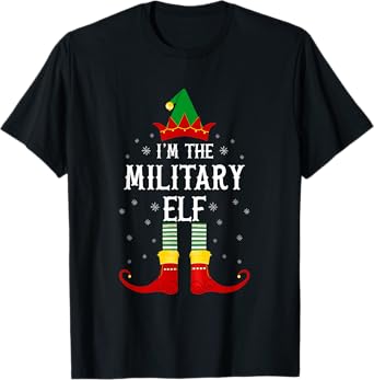 I'm the Military Elf Family Group Christmas T-Shirt